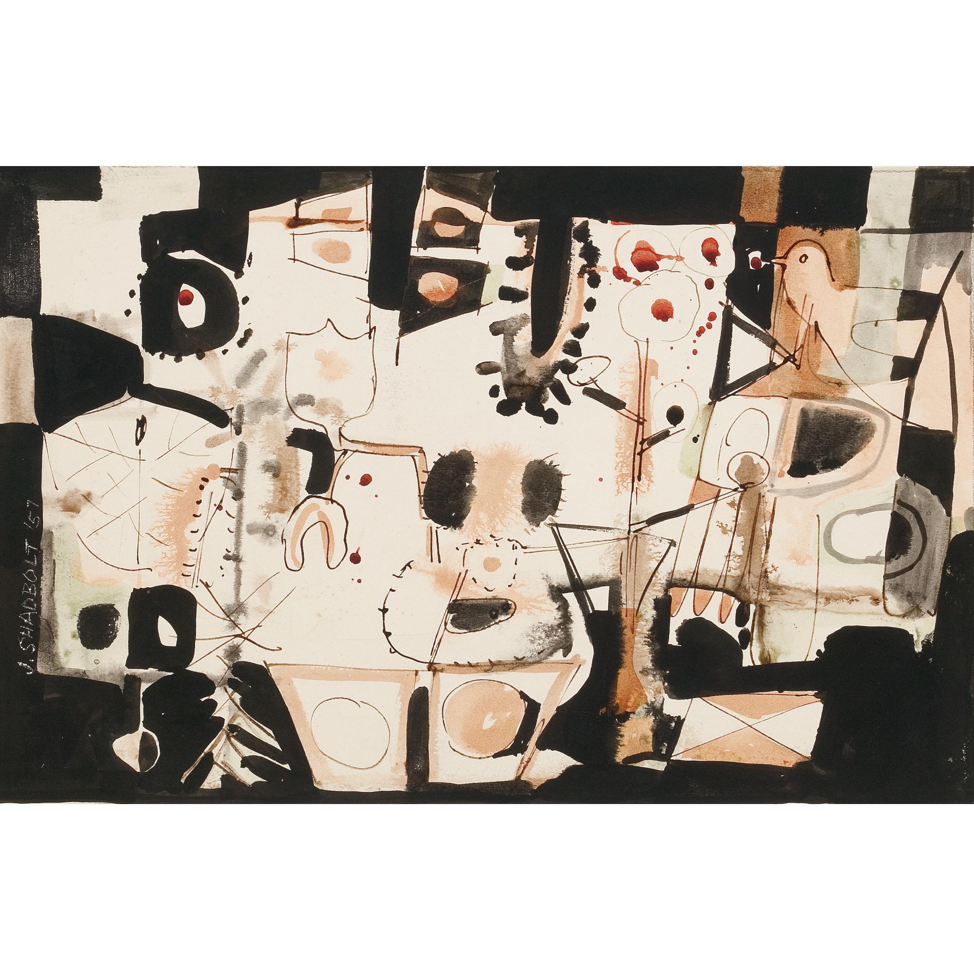 Jack Leonard Shadbolt - Abstract Studies (A Pair)