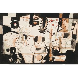 Jack Leonard Shadbolt - Abstract Studies (A Pair)