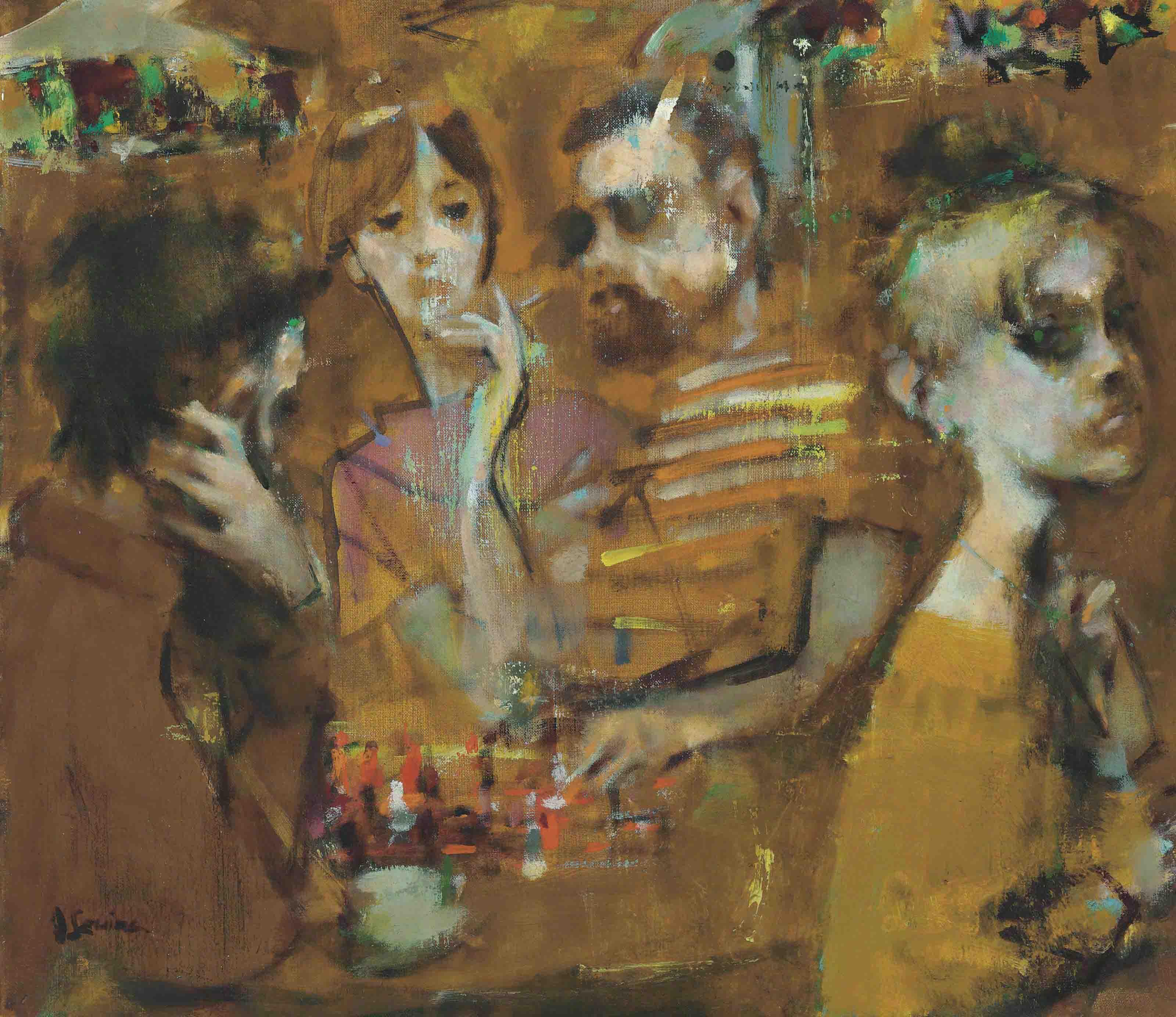 Jack Levine - Café Figaro