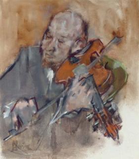 Jack Levine - The Viola Player