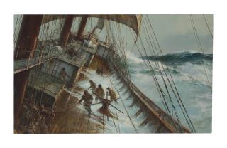 Jack Lorimer Gray - Heavy Weather - Grain Ship