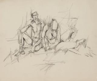 Jack Tworkov - Untitled (Two Nudes)