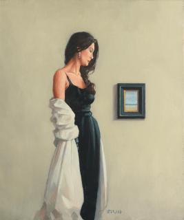 Jack Vettriano OBE Hon LLD - Model in Black