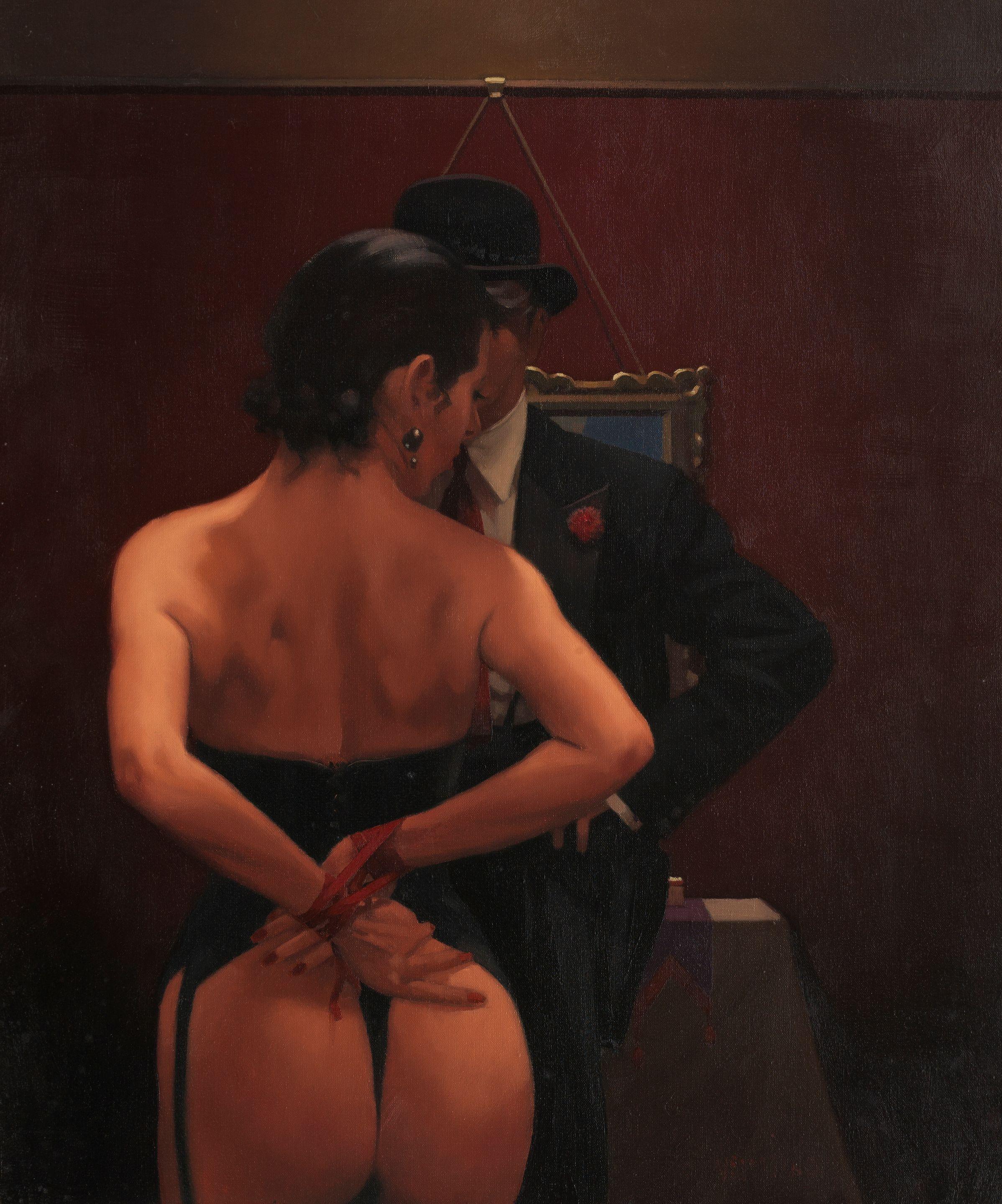 Jack Vettriano OBE Hon LLD - Scarlet Ribbons, Lovely Ribbons
