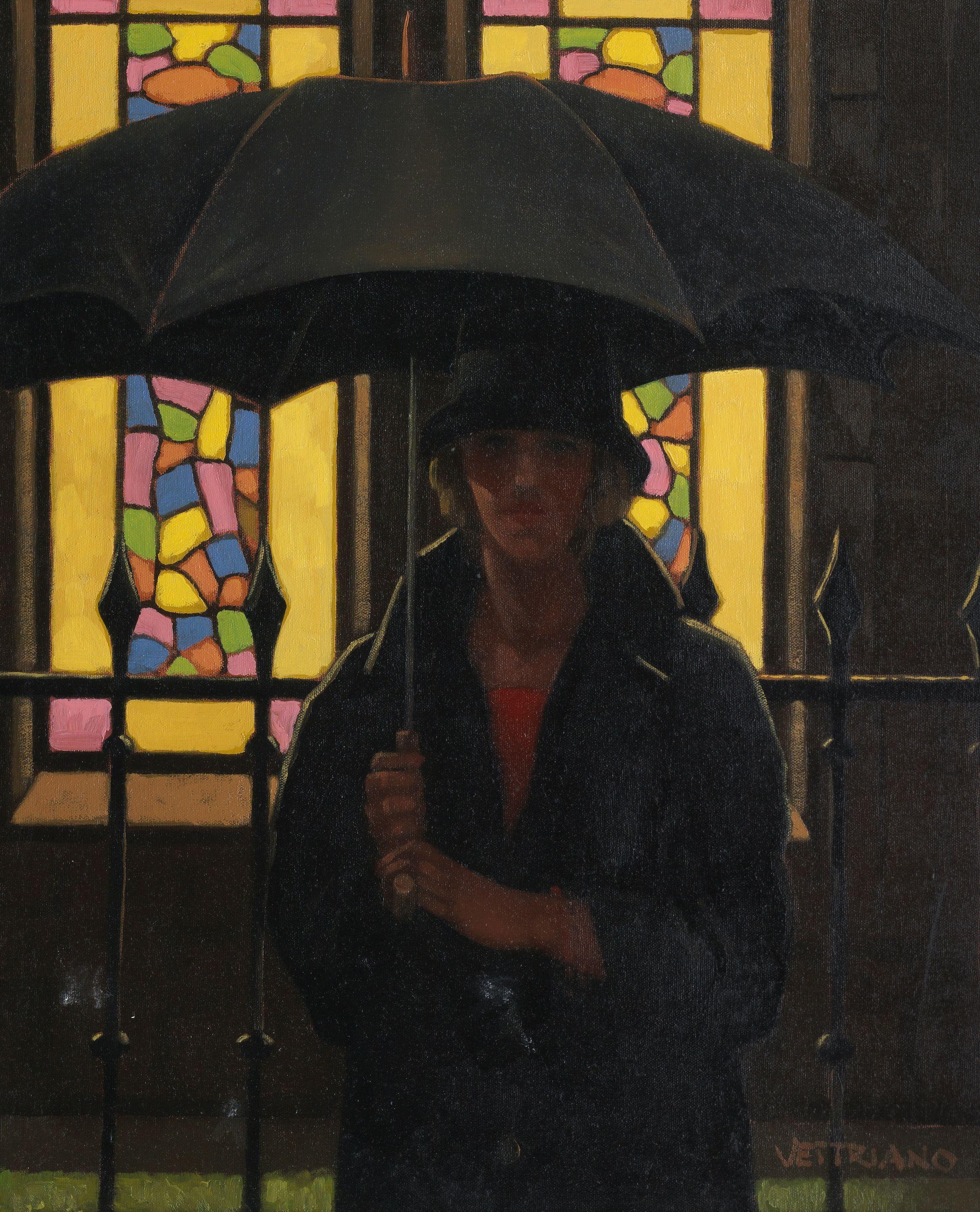 Jack Vettriano OBE Hon LLD - The Umbrella Lady