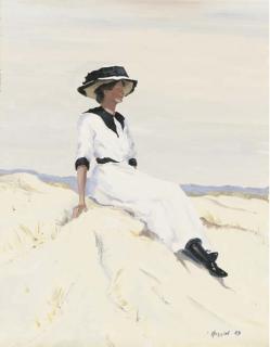 Jack Vettriano - Resting on the Dunes
