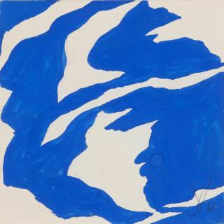 Jack Youngerman - Blue White, 1961