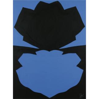 Jack Youngerman - Contrast Bleu Et Noir