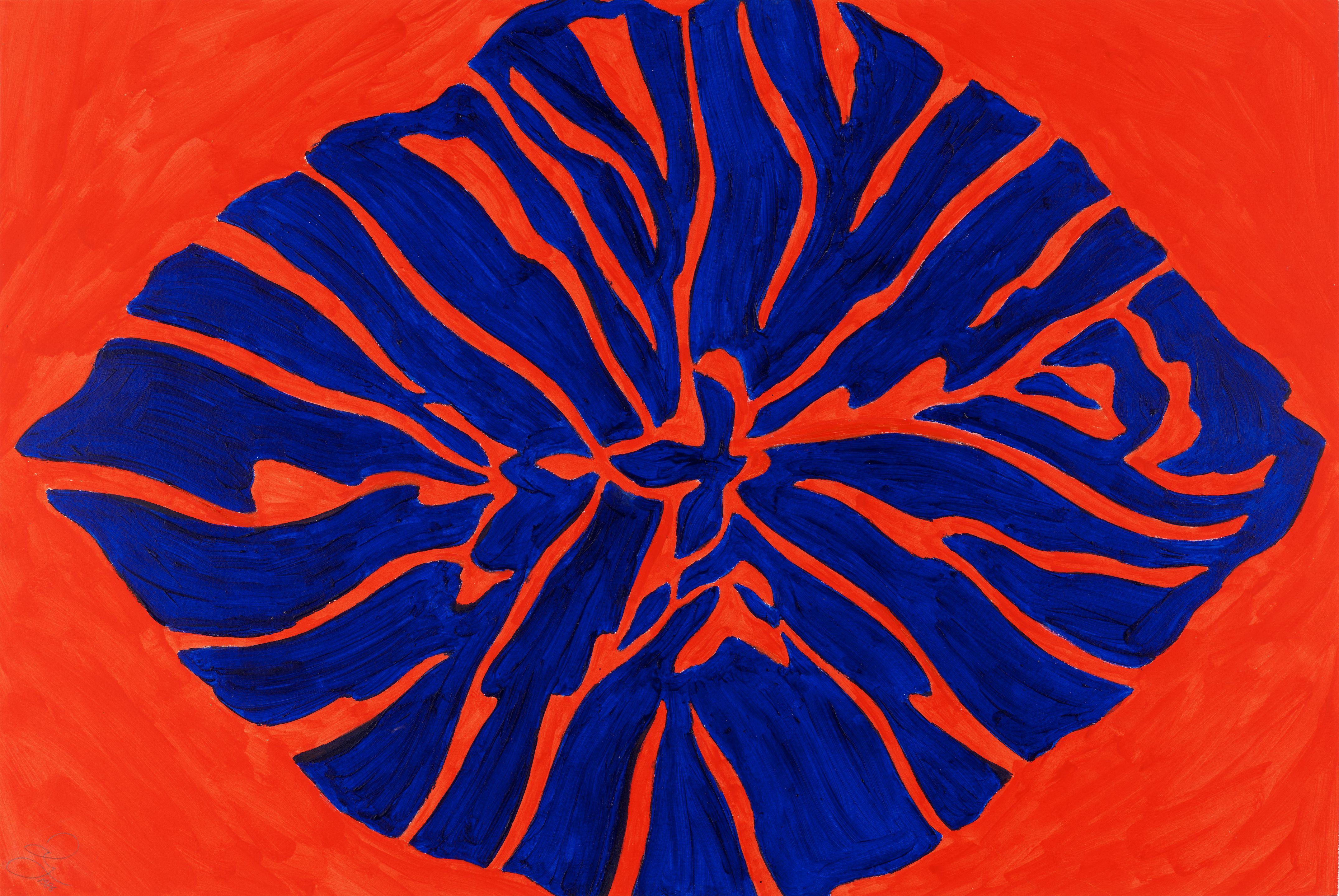 Jack Youngerman - Ultramarine/Vermilion