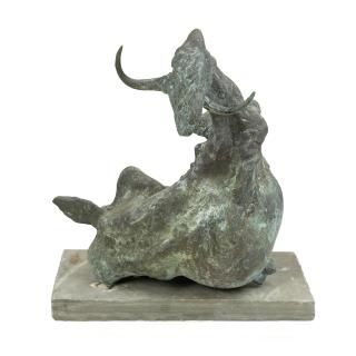 Jack Zajac - Bound Goat Thursday, 1973 height 28 in. (71.1 cm), on a stone base