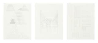 Jackie Ferrara - Three-Part Study For Unexecuted A175, 1977