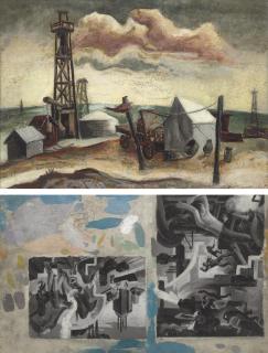 Jackson Pollock - Camp with Oil Rig