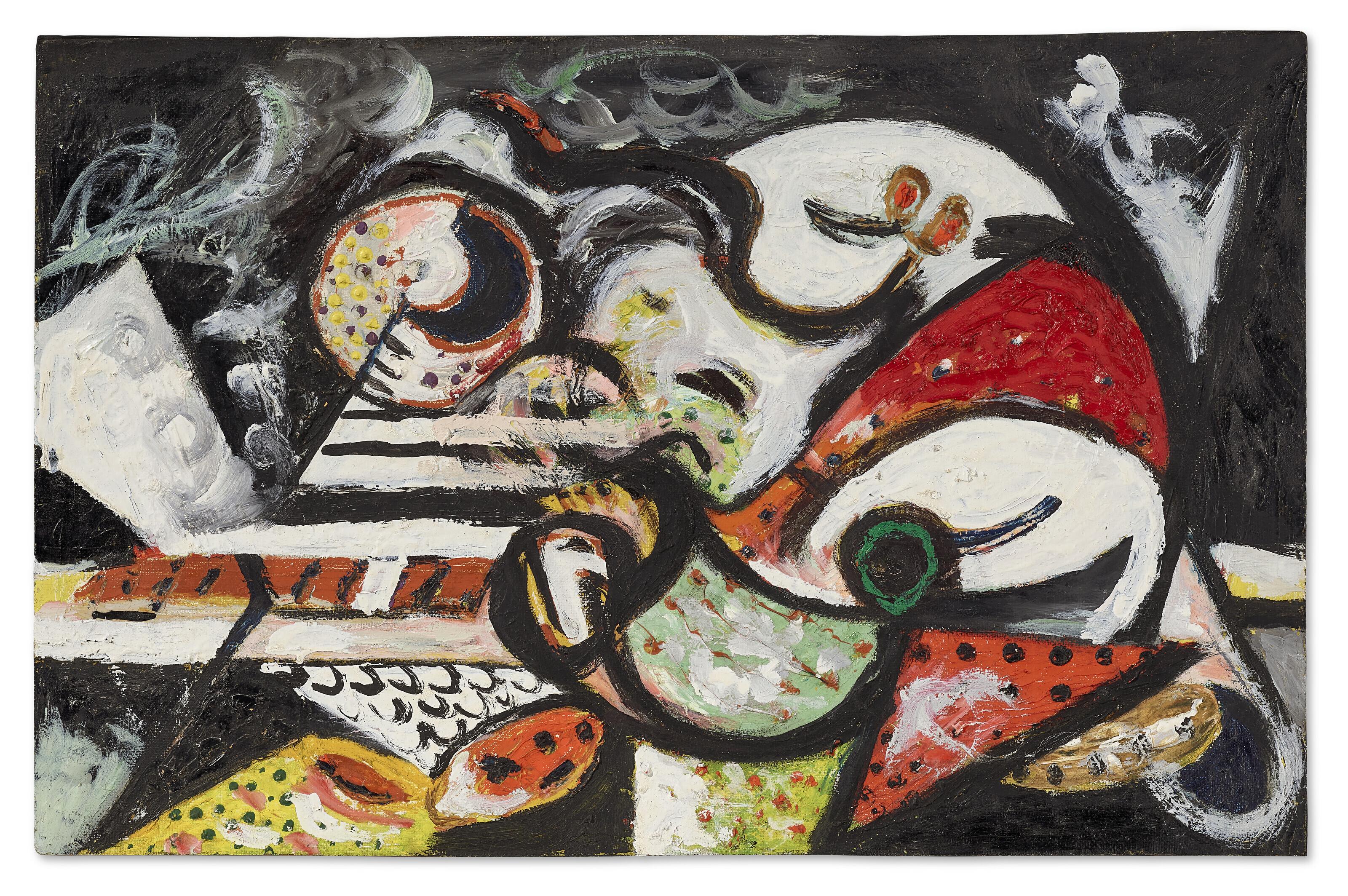 Jackson Pollock - Composition with Varied Forms