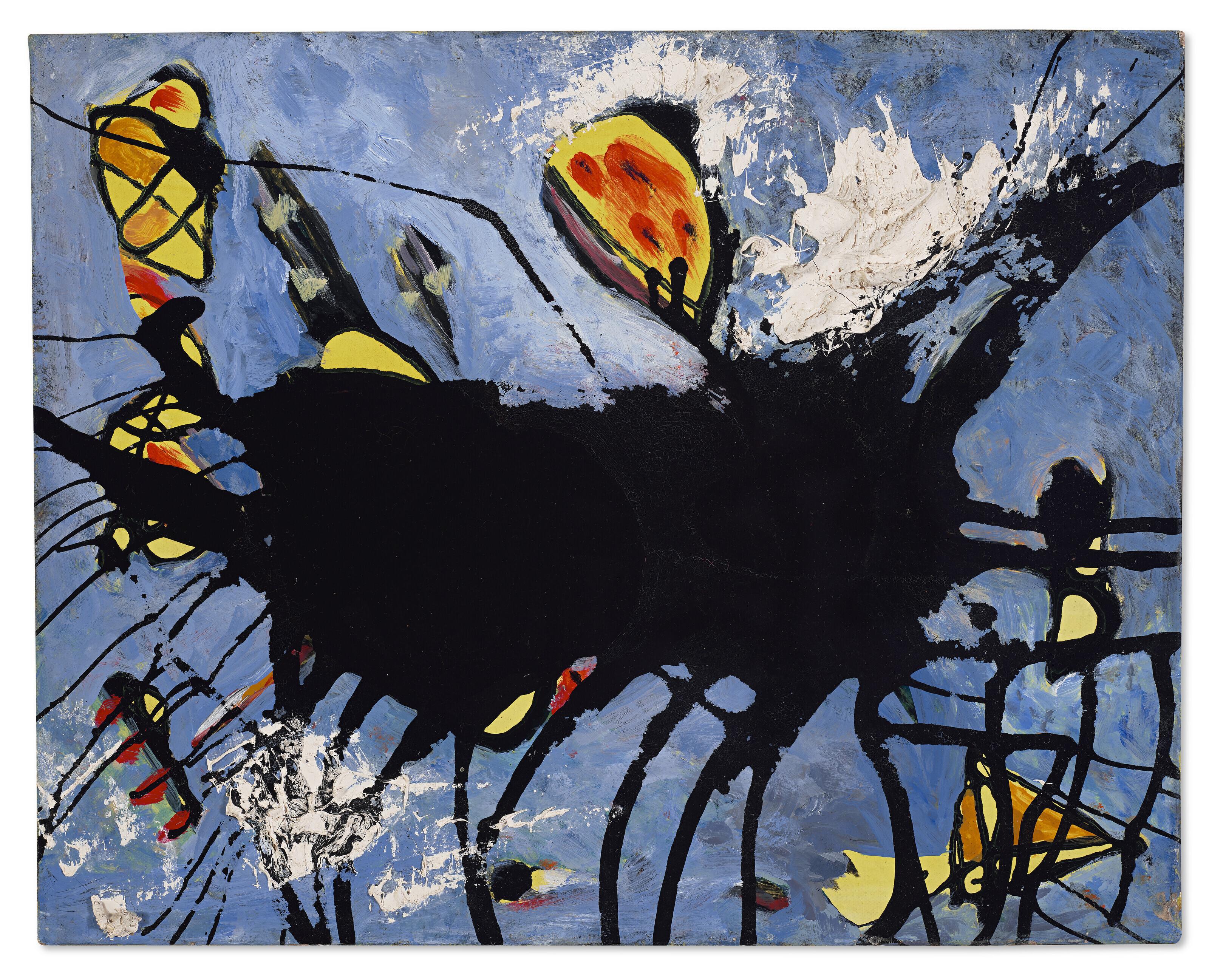 Jackson Pollock - Poured Black Shape I