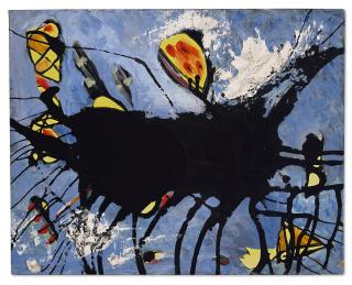 Jackson Pollock - Poured Black Shape I