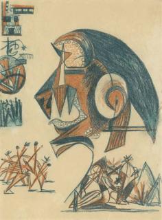 Jackson Pollock - Untitled (Psychoanalytic Drawing)