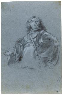 Jacob Adriaensz. Backer - A Half-Length Portrait Of A Young Officer In A Velvet Cloak And Metal Breast-Plate