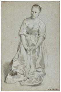 Jacob Adriaensz. Backer - A Kneeling Woman