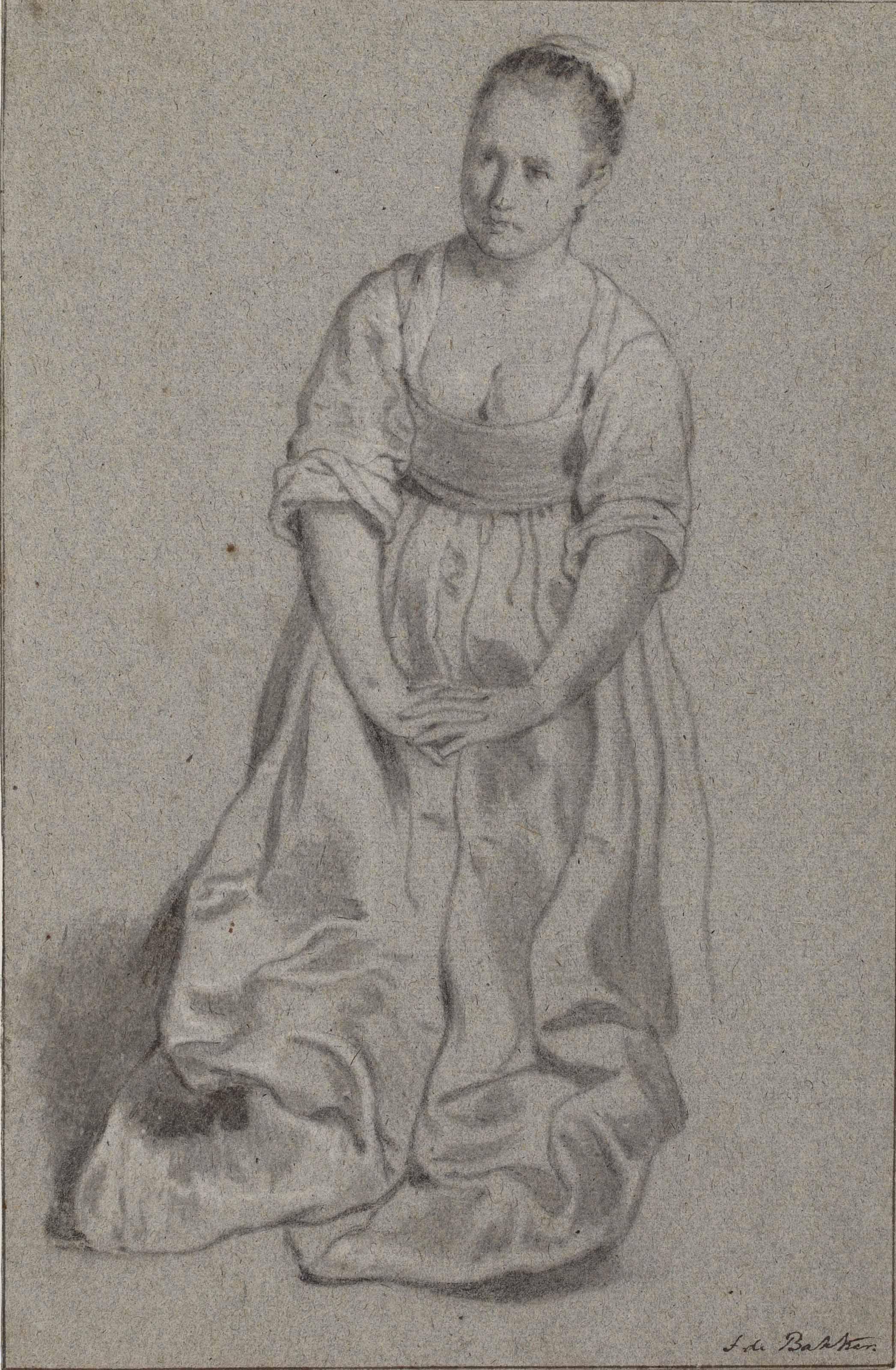 Jacob Adriaensz. Backer - A kneeling woman