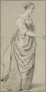 Jacob Adriaensz. Backer - A standing woman to the right
