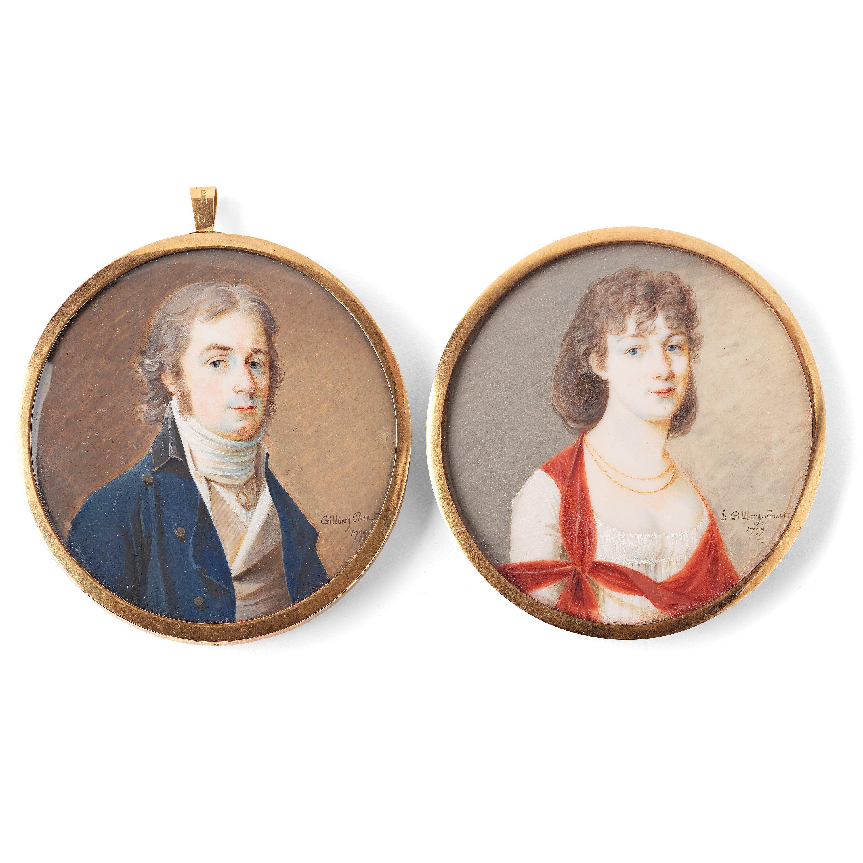Jacob Axel Gillberg - ”Thomas Anders Aspelin” (1767-1836) & hos wife ”Lovisa Aspelin” née Dybeck (1780-1854)