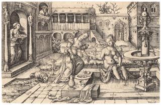 Jacob Binck - Bathsheba at the Bath