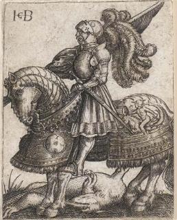 Jacob Binck - Saint George on Horseback (Bartsch 23; Hollstein 62)