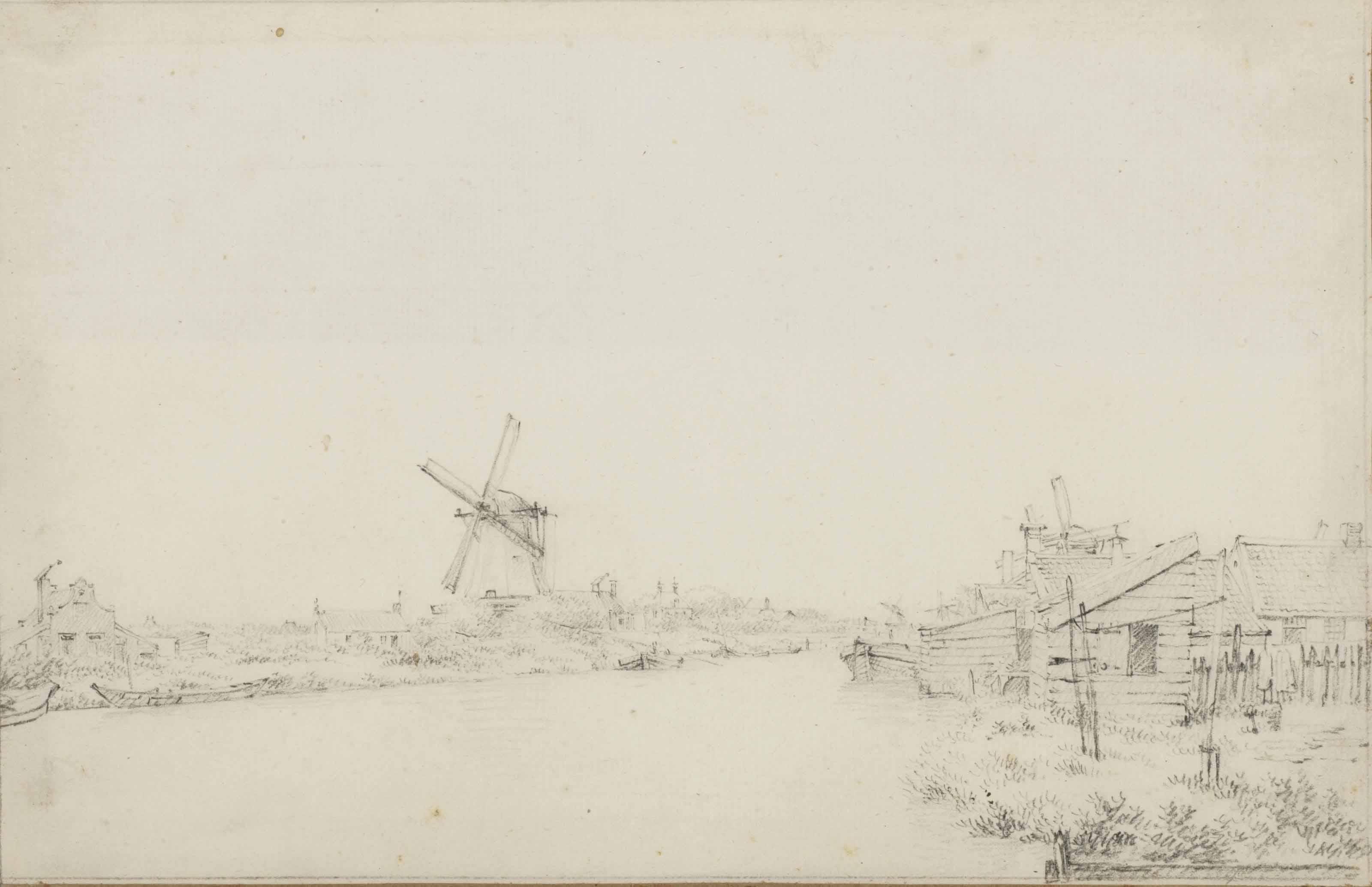 Jacob Cats - View Of De Wetering Near Amsterdam
