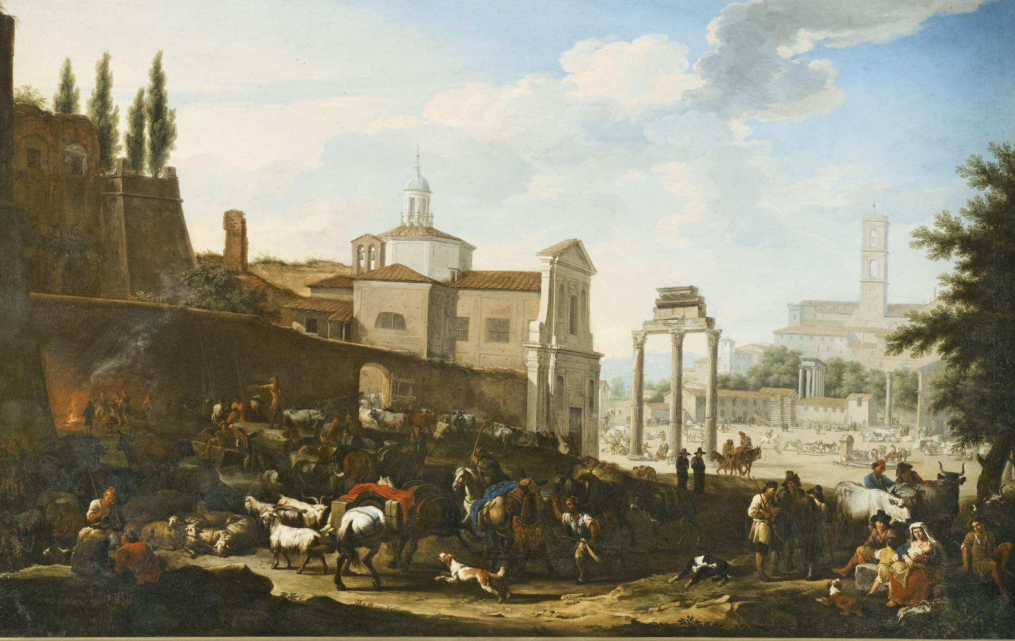 Jacob De Heusch - Rome, A View Of The Campo Vaccino