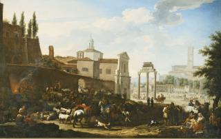 Jacob De Heusch - Rome, A View Of The Campo Vaccino