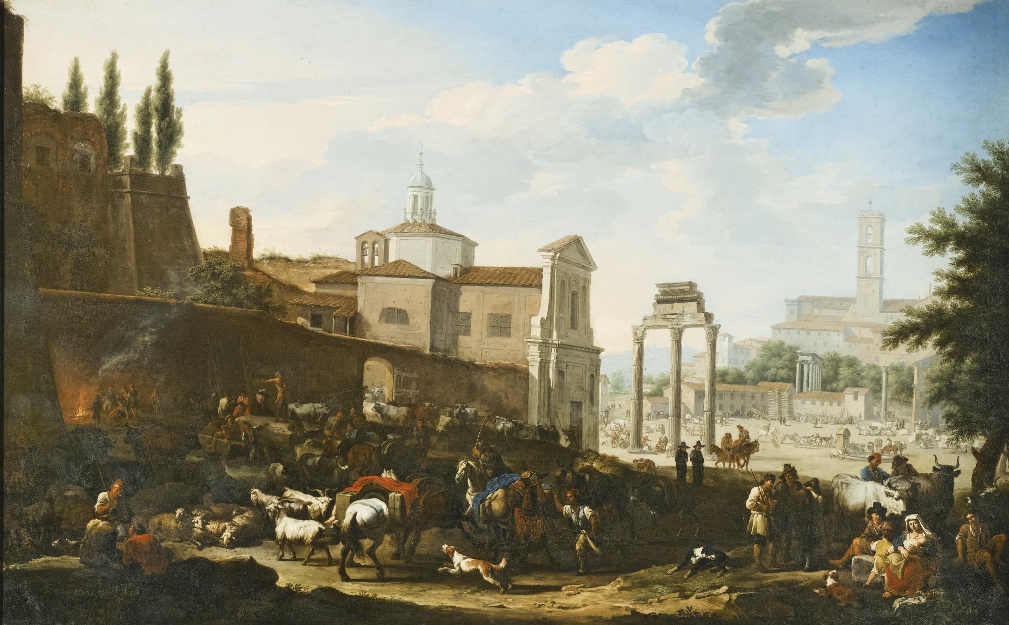 Jacob De Heusch - The Campo Vaccino, Rome