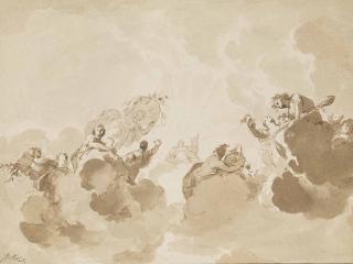 Jacob de Wit - Design For A Ceiling Painting: Apollo And The Four Seasons