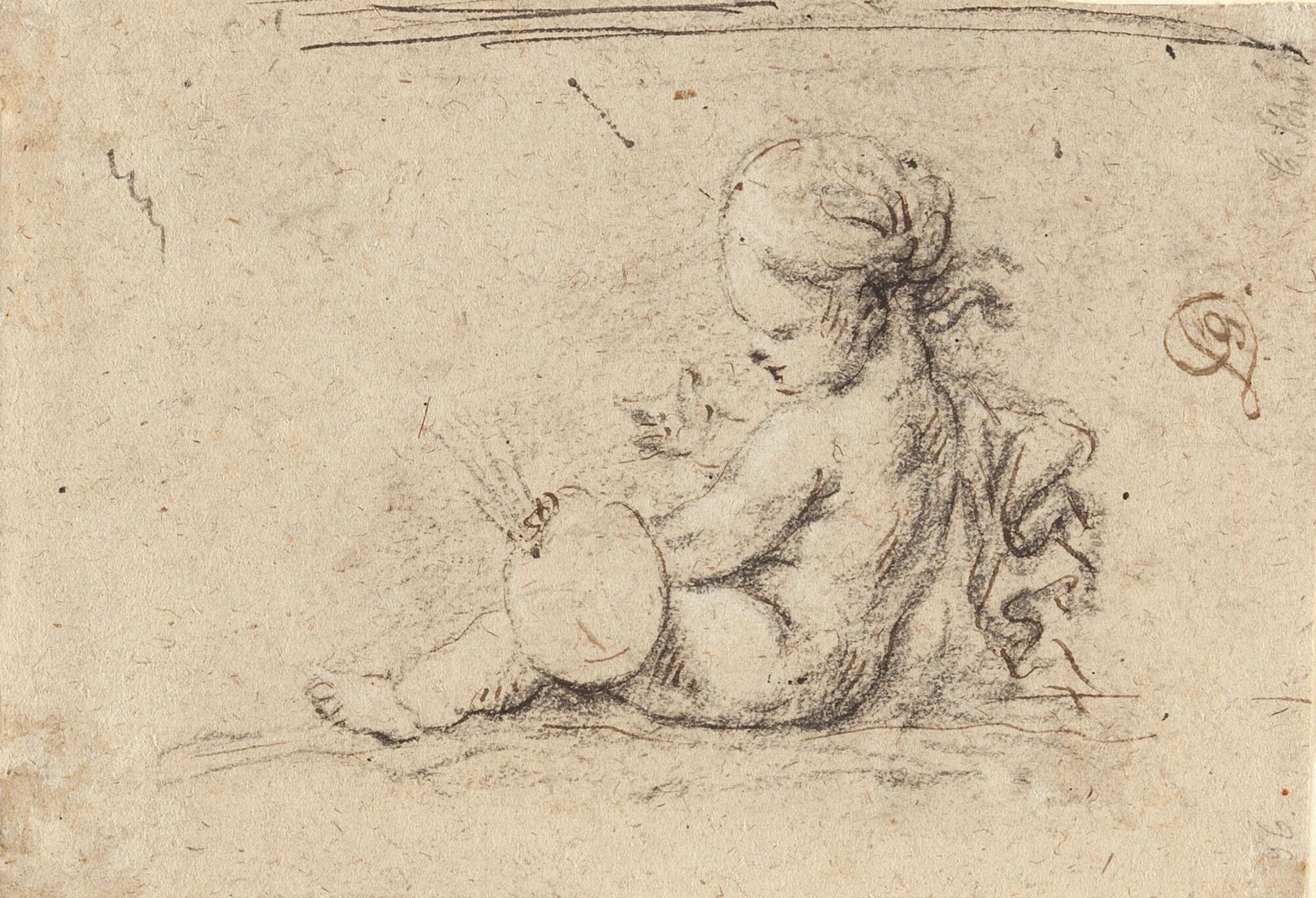 Jacob de Wit - Himmelfahrt Mariens, verso Allegorie der Malerei.