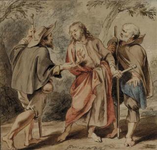 Jacob De Wit - The Road to Emmaus, after Sir Peter Paul Rubens