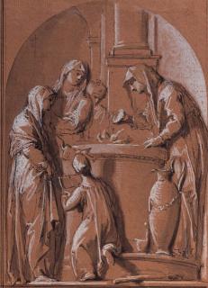 Jacob De Wit - Vestal Virgins sacrificing at an altar