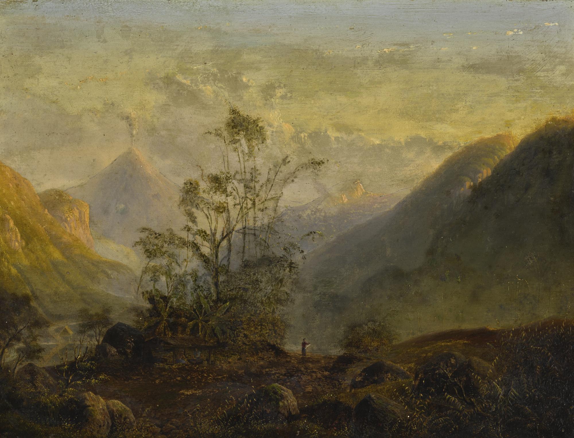 Jacob Dirk Van Herwerden - Dutch mount Semeru, Eastern Java