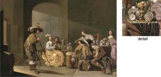 Jacob Duck - A Guardroom Interior With Soldiers In Mixed Company