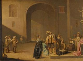 Jacob Duck - Wachstube mit Soldaten und ihrer Beute