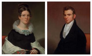 Jacob Eichholtz - A Pair of Portraits of Margaret Hager Hoff and John George Hoff, Jr.
