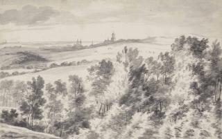 Jacob Esselens - A distant view of Arnhem