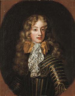 Jacob Ferdinand Voet - Ritratto di Vittorio Amedeo II a mezzo busto in armatura, cravatta di pizzo e medaglione dell\'Ordine dell\'Annunziata