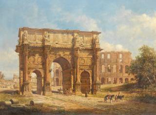 Jacob George Strutt - The Arch of Constantine, Rome