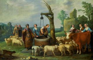 Jacob Gerritsz. Cuyp - Moses And The Seven Daughters Of Jethro