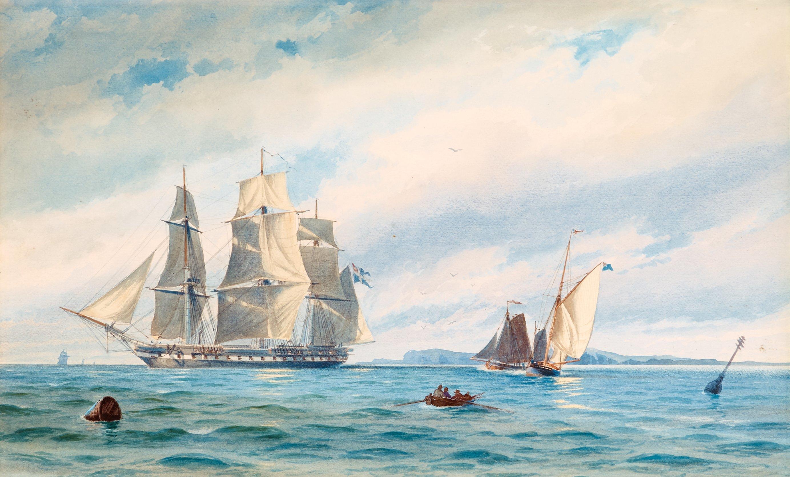 Jacob Hägg - The ship Vanadis in the English canal