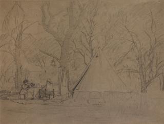 Jacob Hendrik Pierneef - Camp with Anton van Wouw, Roodeplaats