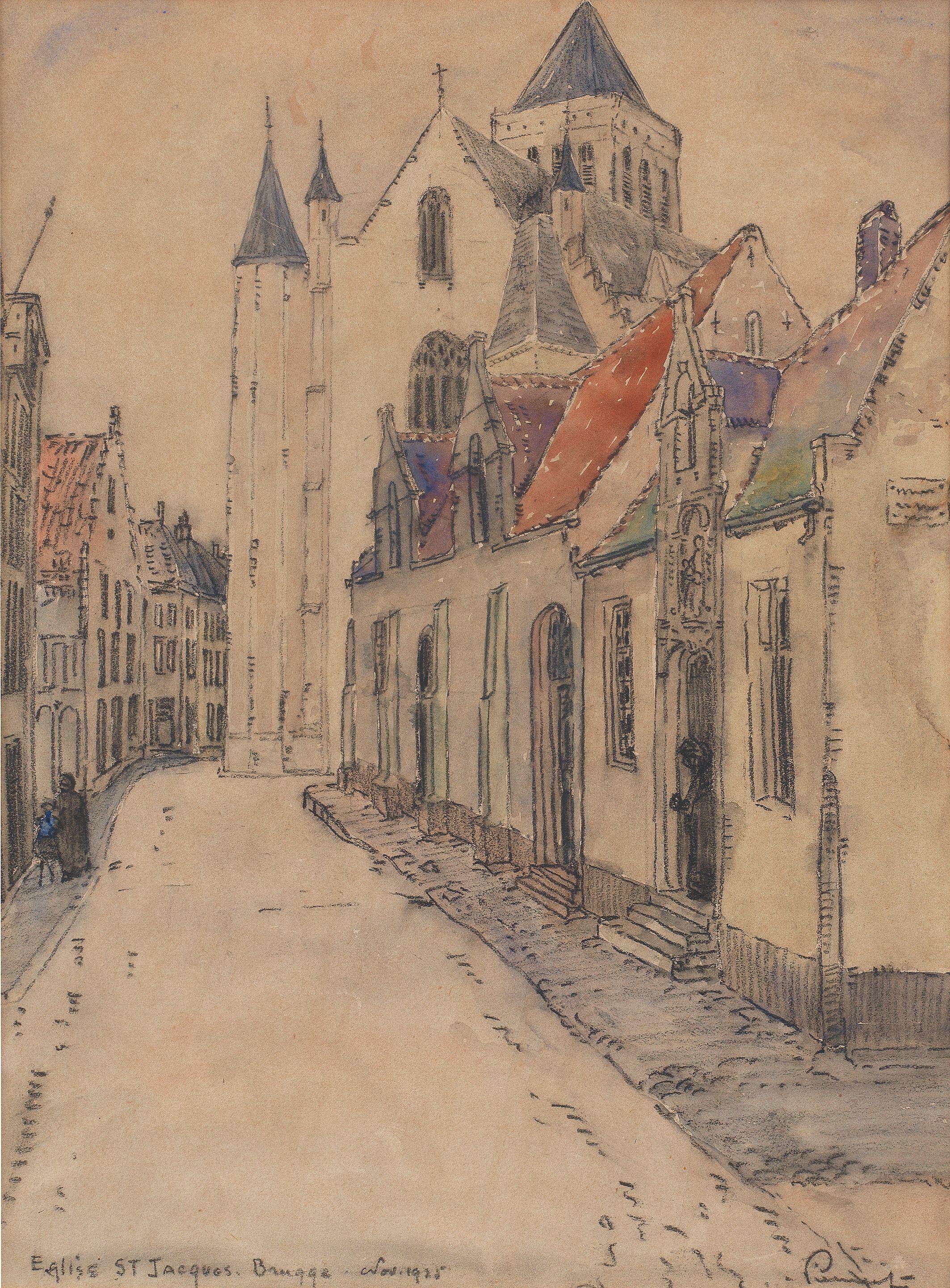 Jacob Hendrik Pierneef - Eglise Saint-Jacques, Bruges
