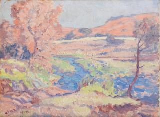 Jacob Hendrik Pierneef - Mountain Landscape Near Clarens