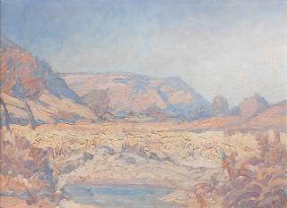 Jacob Hendrik Pierneef - Mountainous Landscape (Framed)