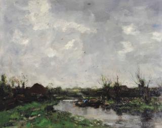Jacob Henricus Maris - Dutch Landscape