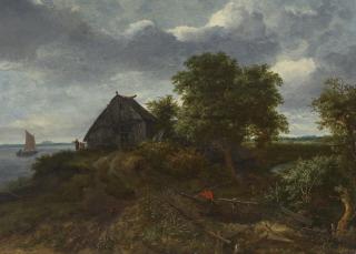 Jacob Isaacksz. Van Ruisdael - A dune landscape with a distant view of Haarlem